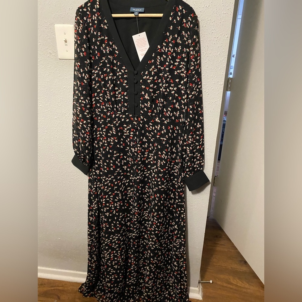Long sleeve floor length dress from ModCloth. Never worn with tags.